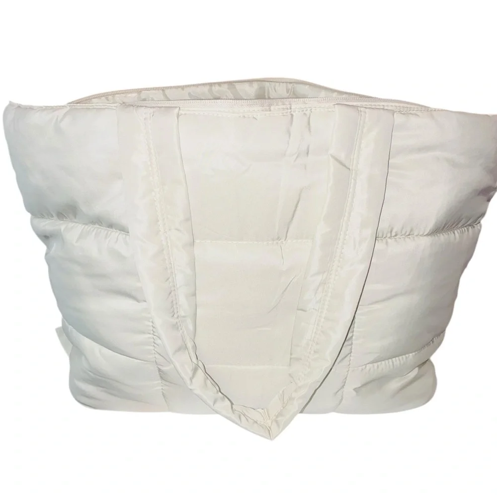 Quilted Puffer Tote Bag - Picture 1 of 8